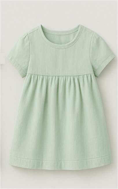 robe en popeline verte